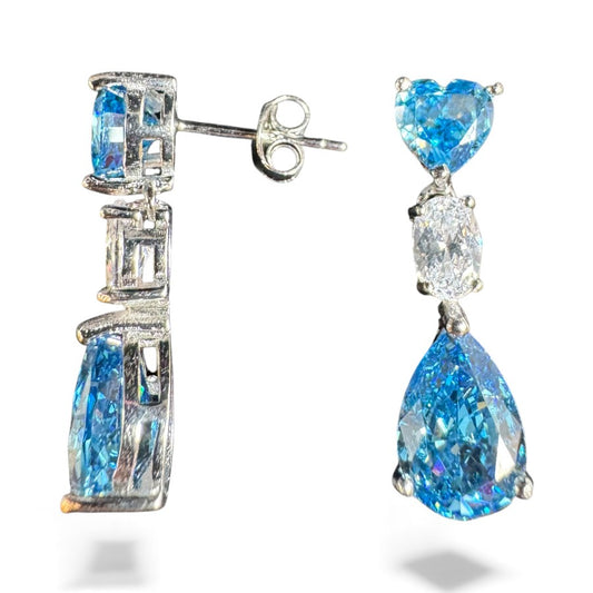 Sterling Silver Earring CZ Stone ECZ10170