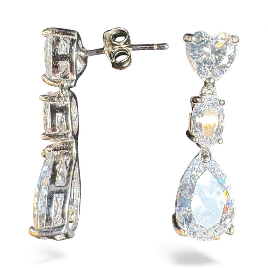 Sterling Silver Earring CZ Stone ECZ10170