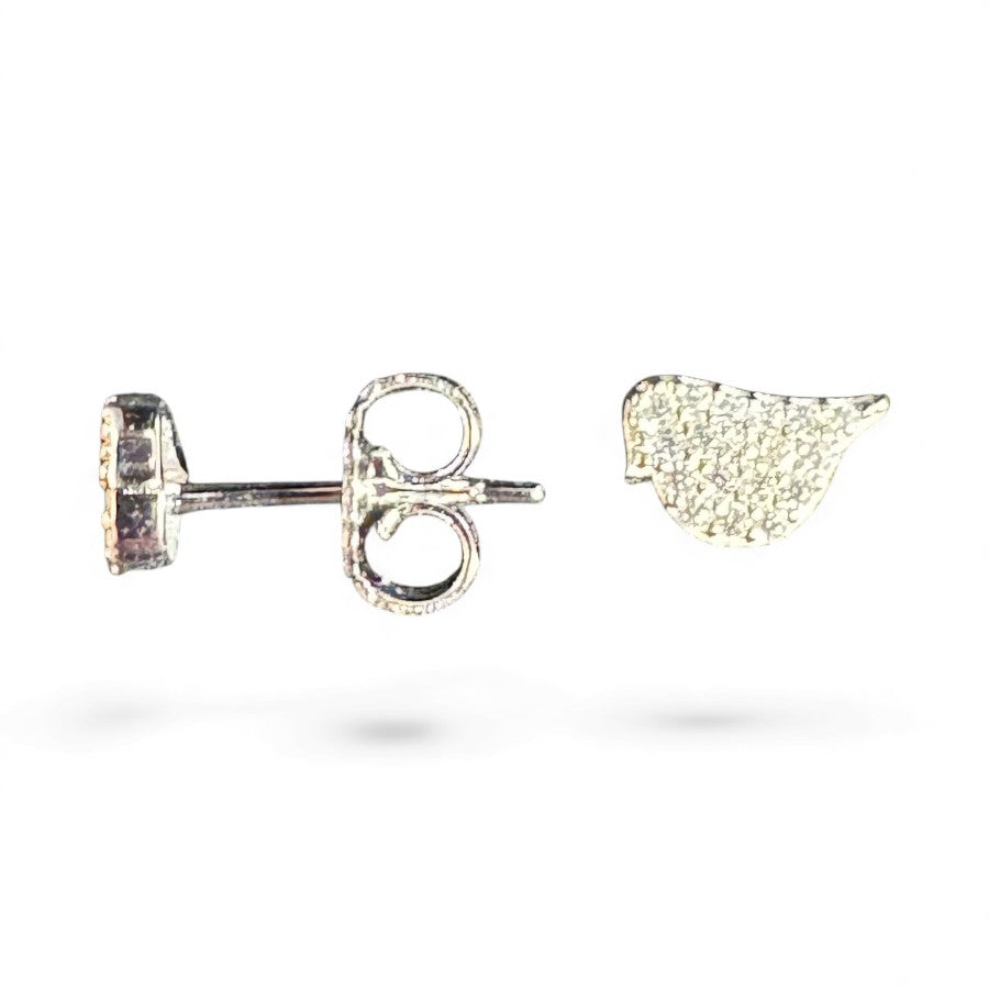 Sterling Silver Stud Earring CZ Stone ECZ115