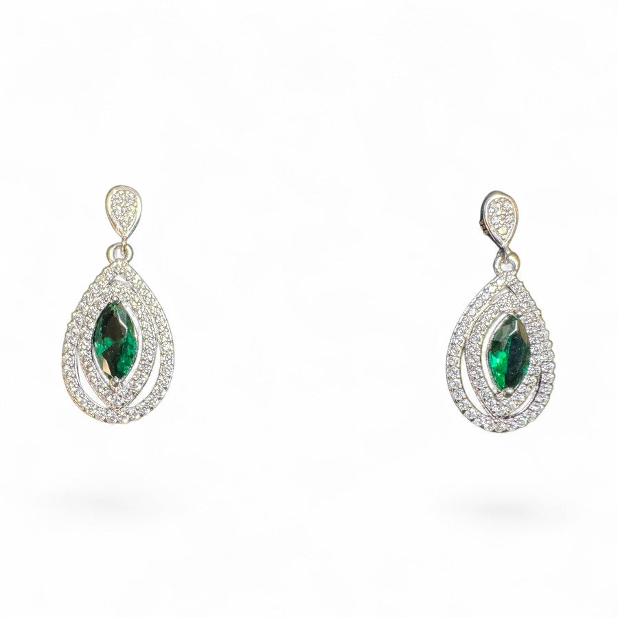 Sterling Silver Earring CZ Stone ECZ117