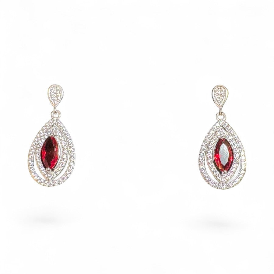 Sterling Silver Earring CZ Stone ECZ117