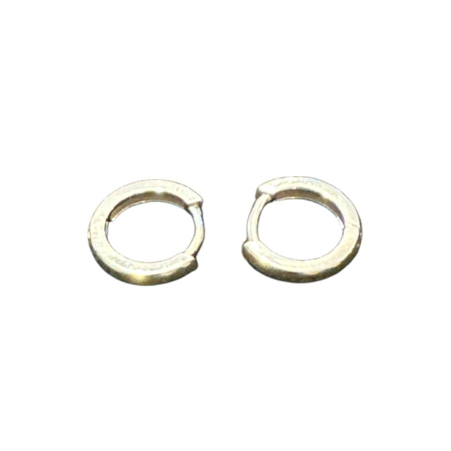 Sterling Silver Round Earring Plain ECZ119P