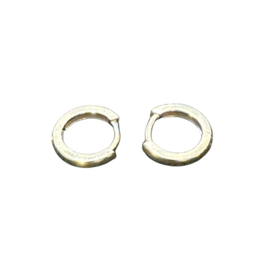 Sterling Silver Round Earring Plain ECZ119P