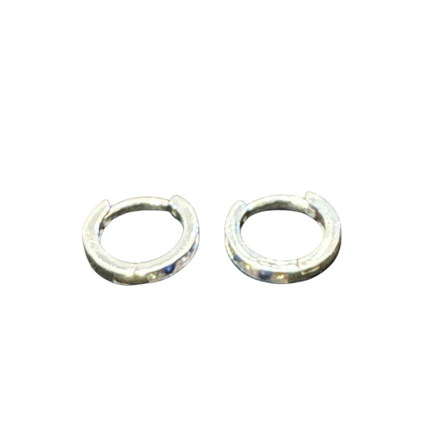 Sterling Silver Round Earring CZ Stone ECZ1306