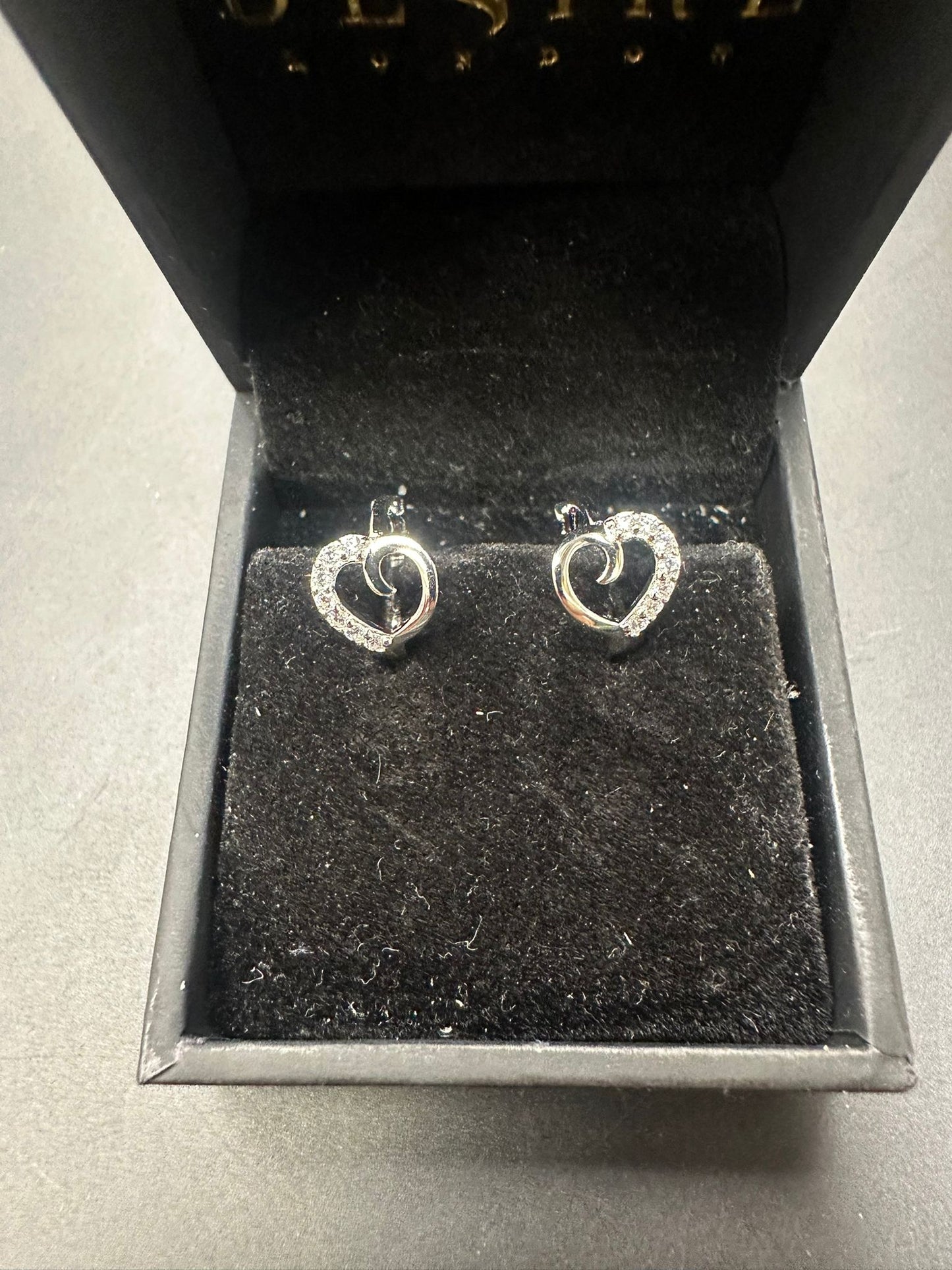 Sterling Silver Round Earring CZ Stone ECZ1329