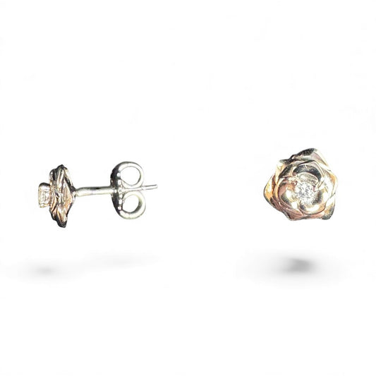 Sterling Silver Stud Earring CZ Stone ECZ1339