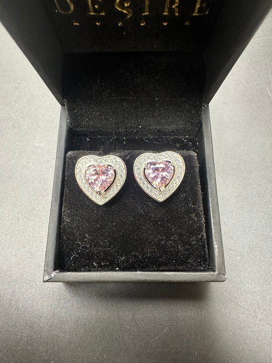 Sterling Silver Stud Earring CZ Stone ECZ1360