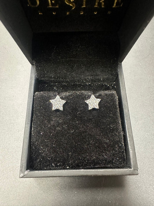 Sterling Silver Stud Earring CZ Stone ECZ1362