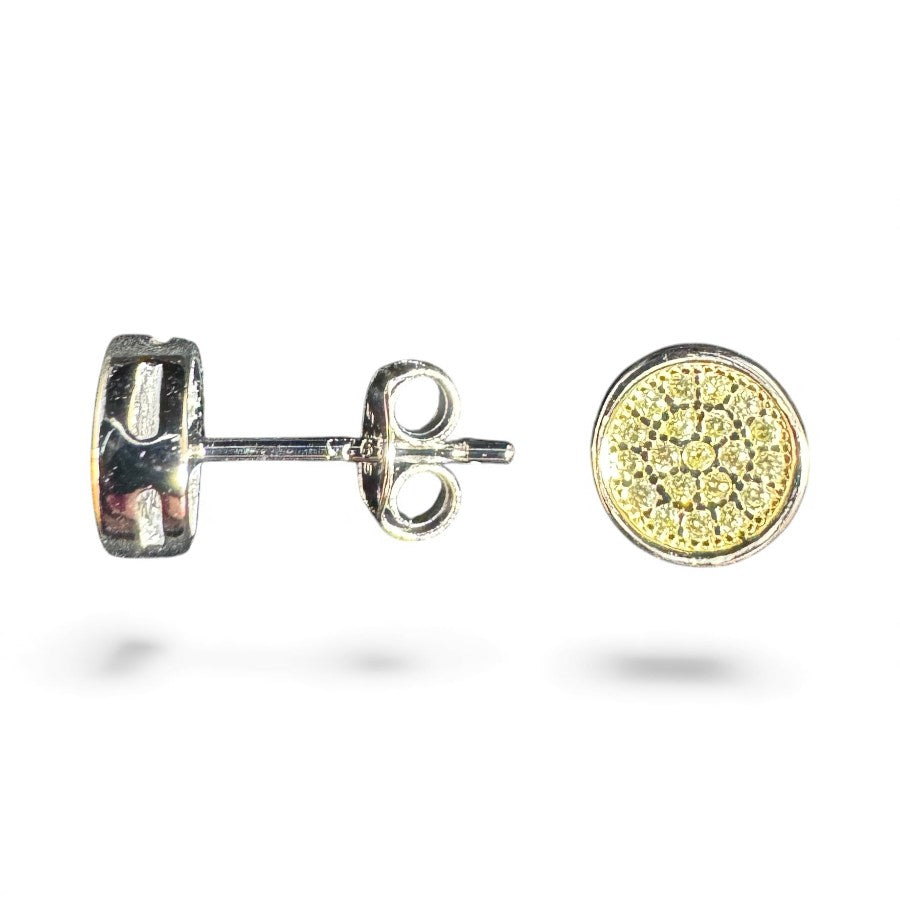 Sterling Silver Stud Earring CZ Stone ECZ230