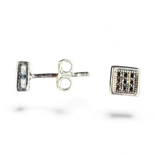 Sterling Silver Stud Earring CZ Stone ECZ267