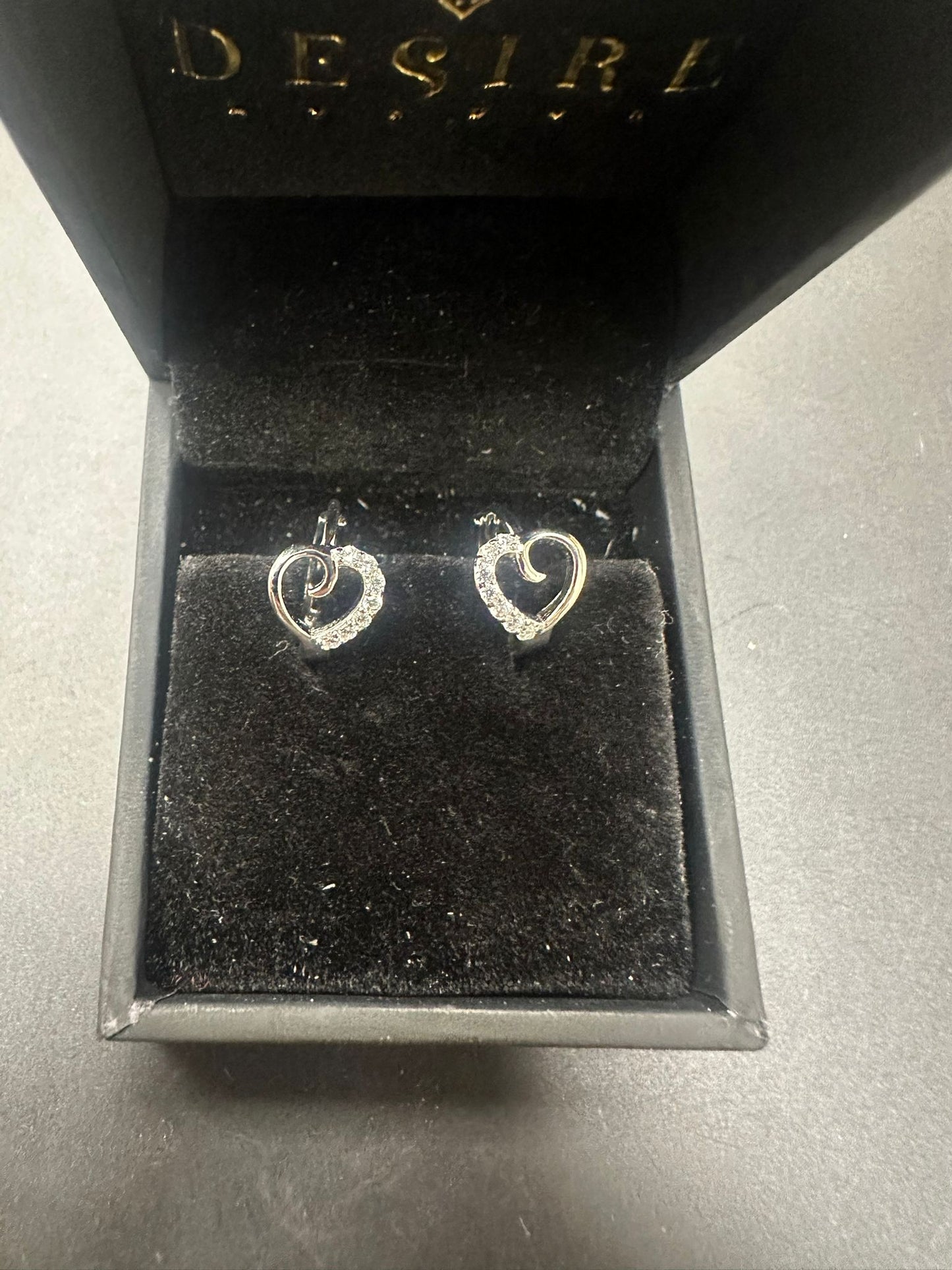 Sterling Silver Round Earring CZ Stone ECZ3026