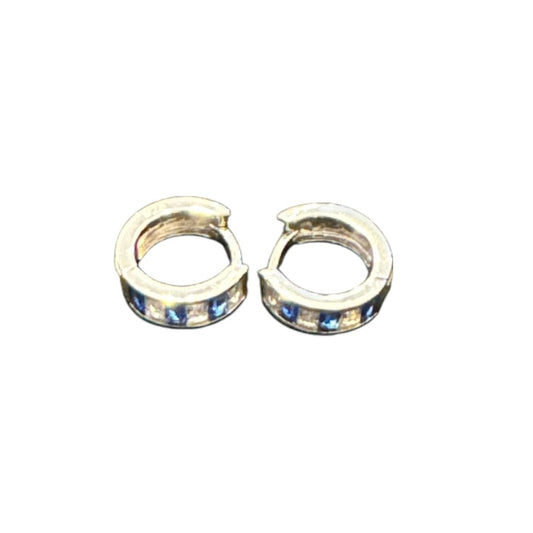 Sterling Silver Round Earring 4.5 MM CZ Stone ECZ3033