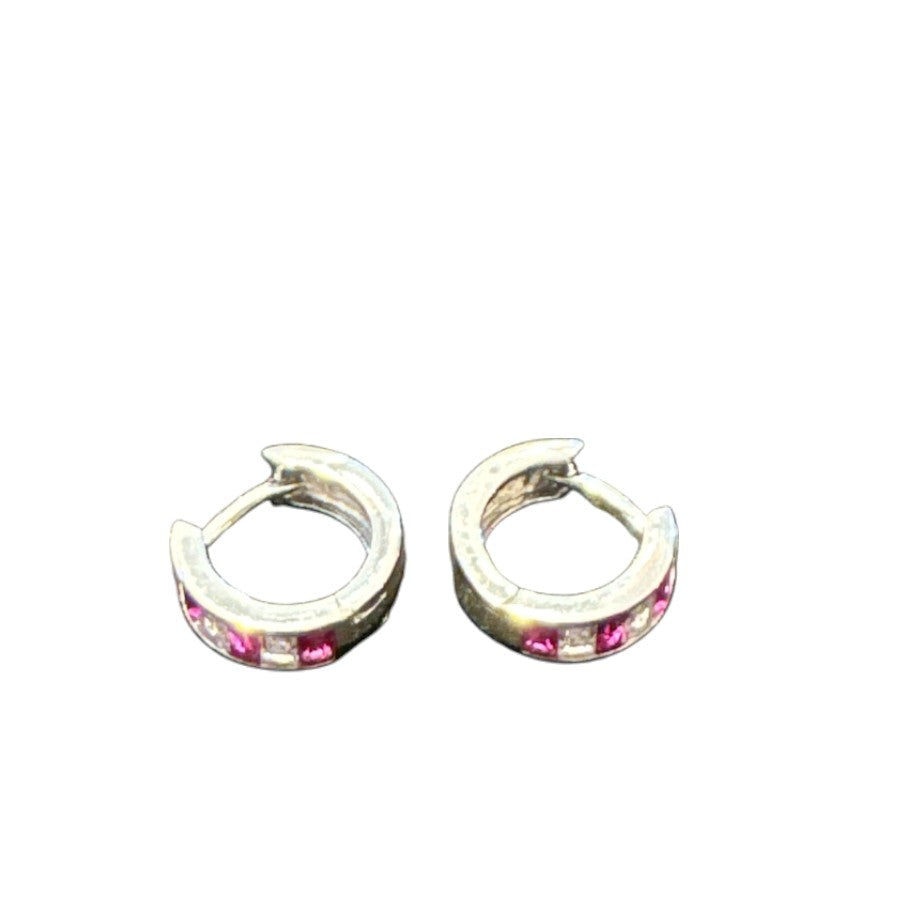 Sterling Silver Round Earring 4.5 MM CZ Stone ECZ3033