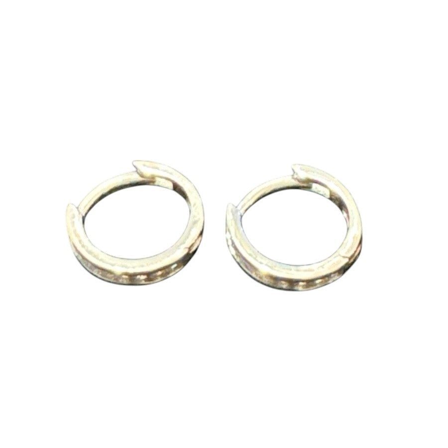 Sterling Silver Round Earring CZ Stone ECZ3039