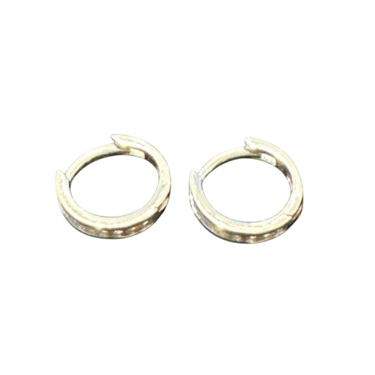 Sterling Silver Round Earring CZ Stone ECZ3039