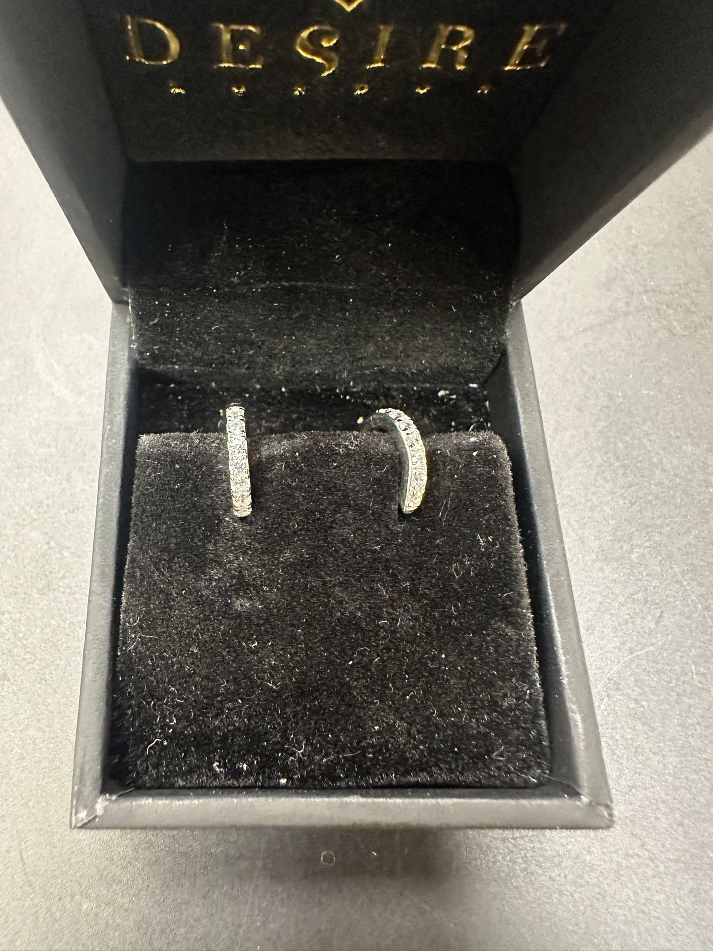 Sterling Silver Round Earring CZ Stone ECZ3000