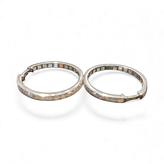 Sterling Silver Round Earring CZ Stone ECZ3302