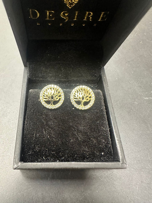 Sterling Silver Stud Earring CZ Stone ECZ33102