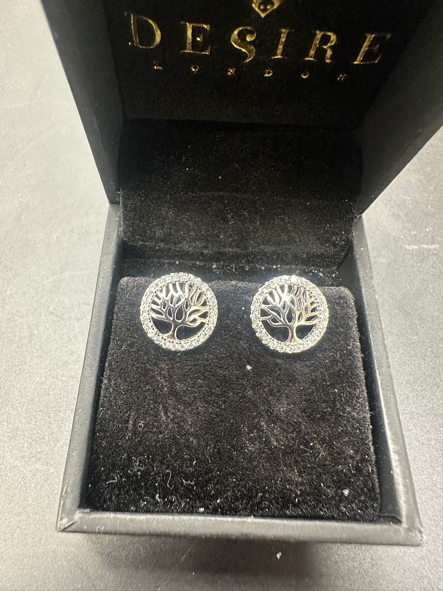 Sterling Silver Stud Earring CZ Stone ECZ33102