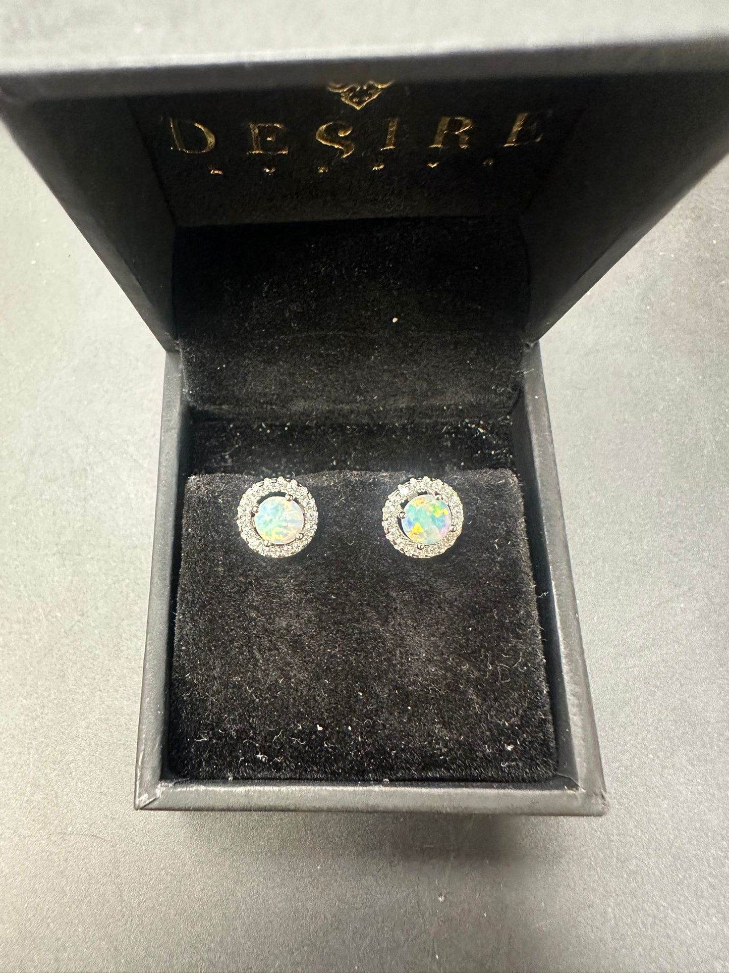 Sterling Silver Stud Earring CZ Stone ECZ33105