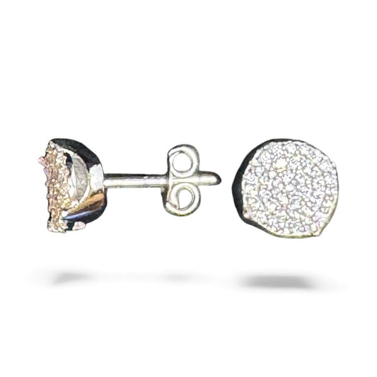 Sterling Silver Stud Earring CZ Stone ECZ3393
