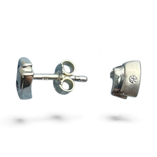 Sterling Silver Stud Earring CZ Stone ECZ3395