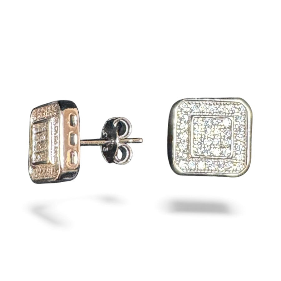 Sterling Silver Stud Earring CZ Stone ECZ339