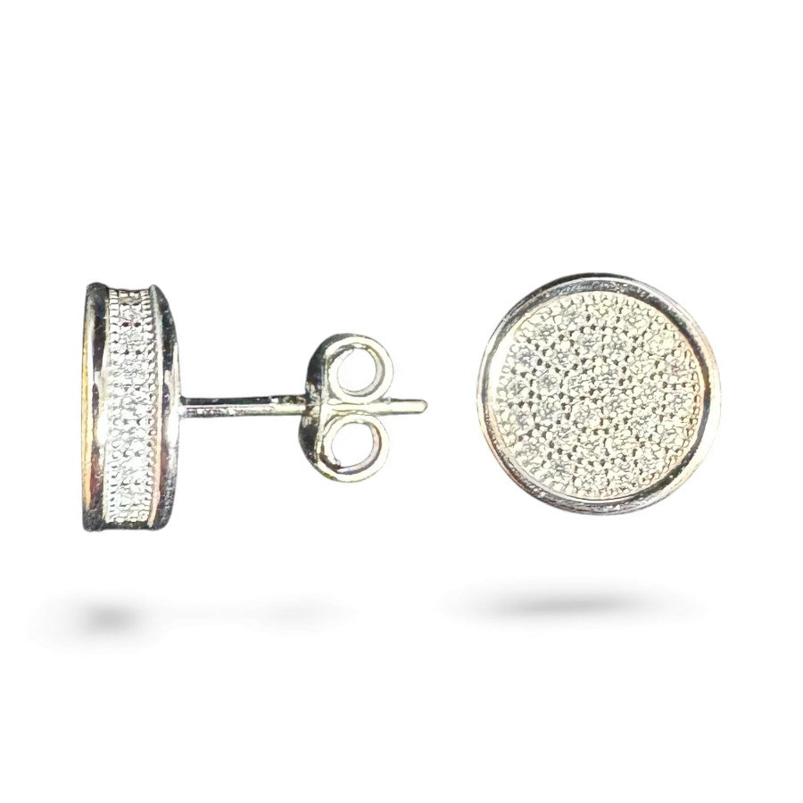 Sterling Silver Stud Earring CZ Stone ECZ368