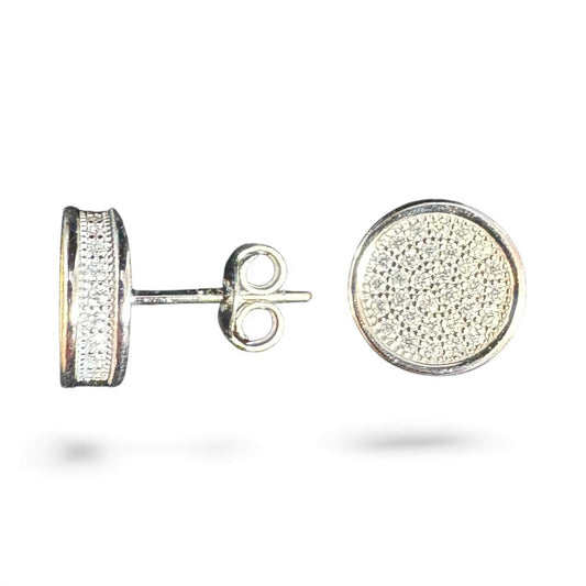 Sterling Silver Stud Earring CZ Stone ECZ368