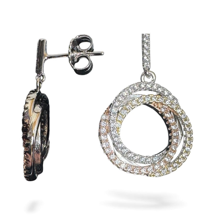 Sterling Silver Earring CZ Stone ECZ4001
