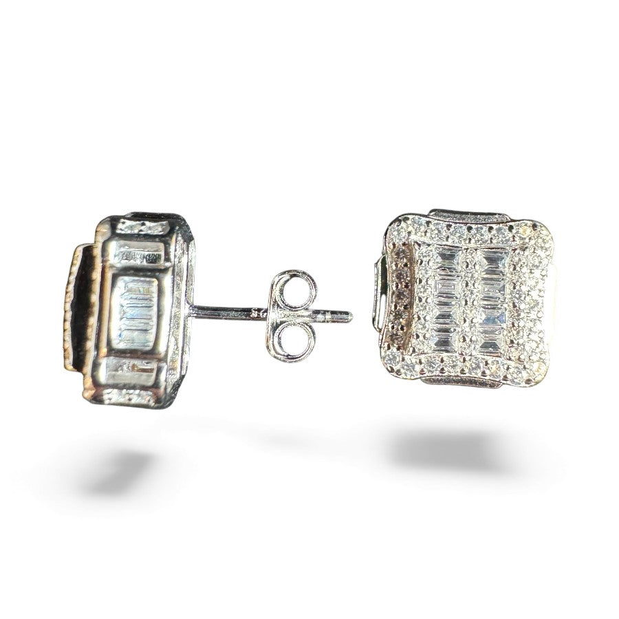 Sterling Silver Stud Earring CZ Stone ECZ4550