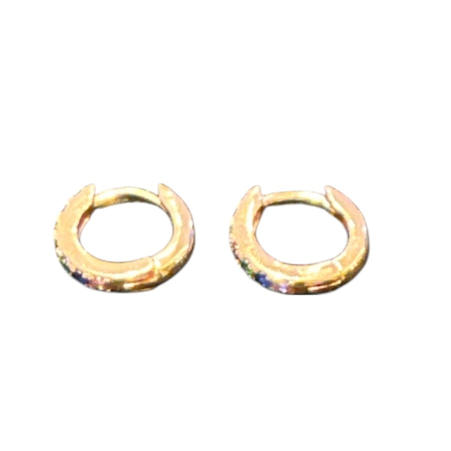 Sterling Silver Round Earring CZ Stone ECZ5500