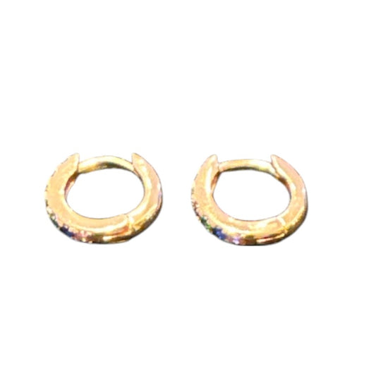 Sterling Silver Round Earring CZ Stone ECZ5500