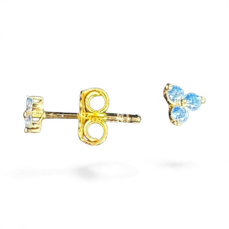 Sterling Silver Stud Earring CZ Stone ECZ5709