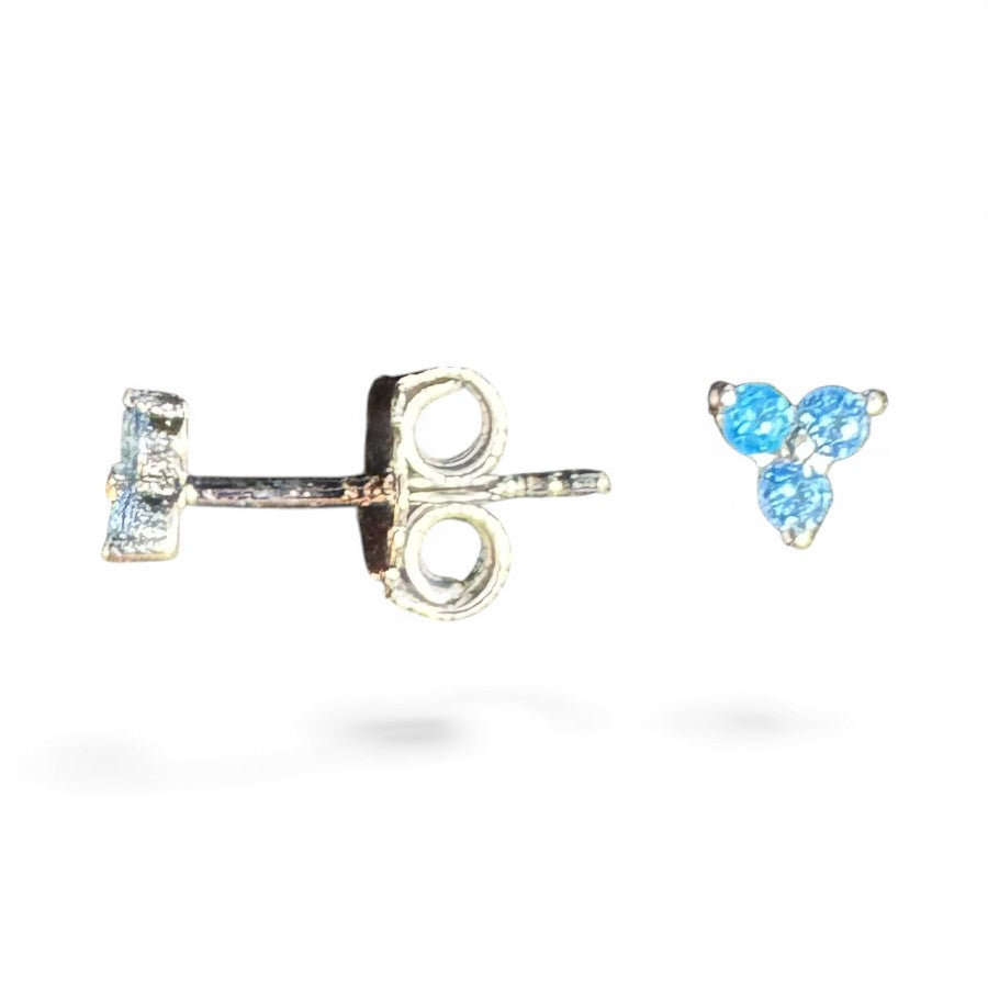Sterling Silver Stud Earring CZ Stone ECZ5709