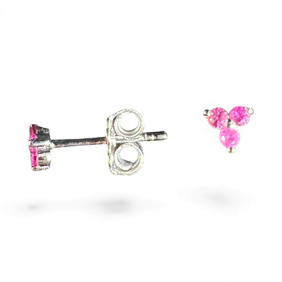Sterling Silver Stud Earring CZ Stone ECZ5709