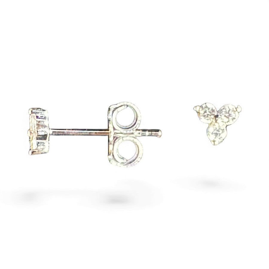 Sterling Silver Stud Earring CZ Stone ECZ5709