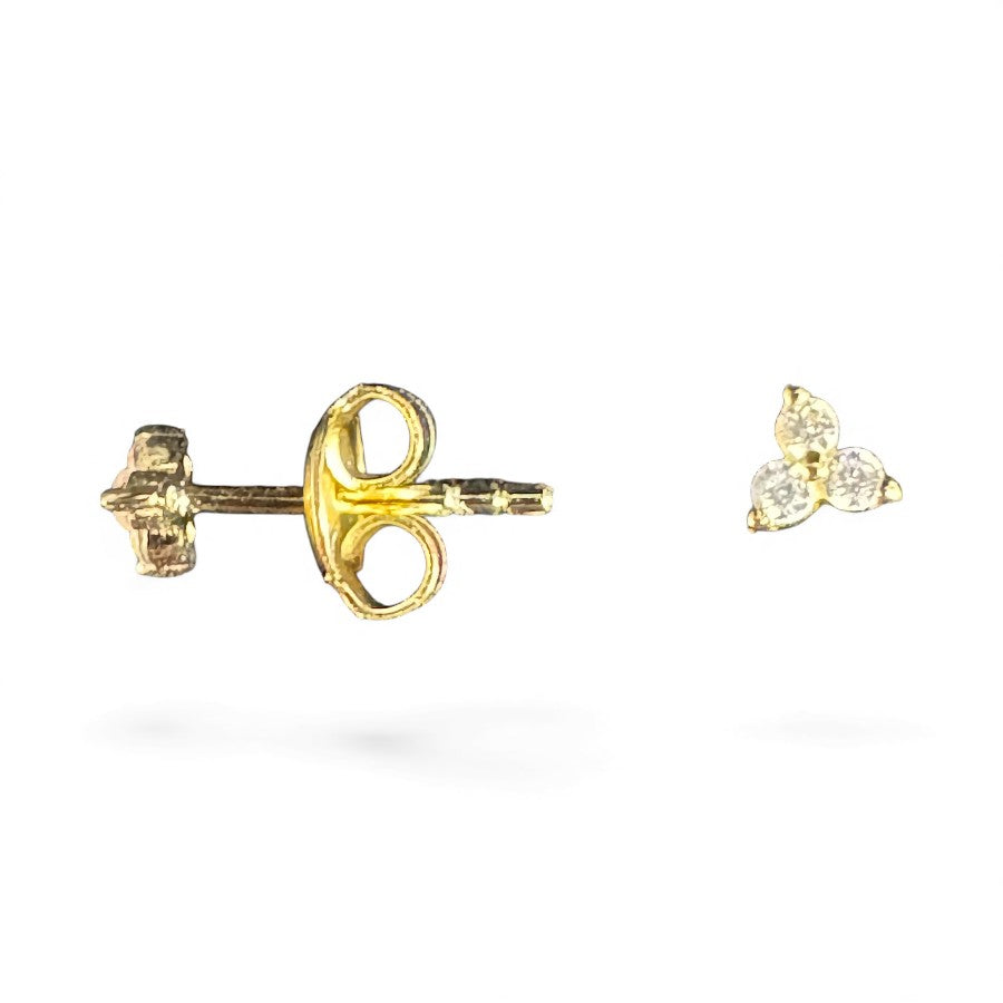 Sterling Silver Stud Earring CZ Stone ECZ5709