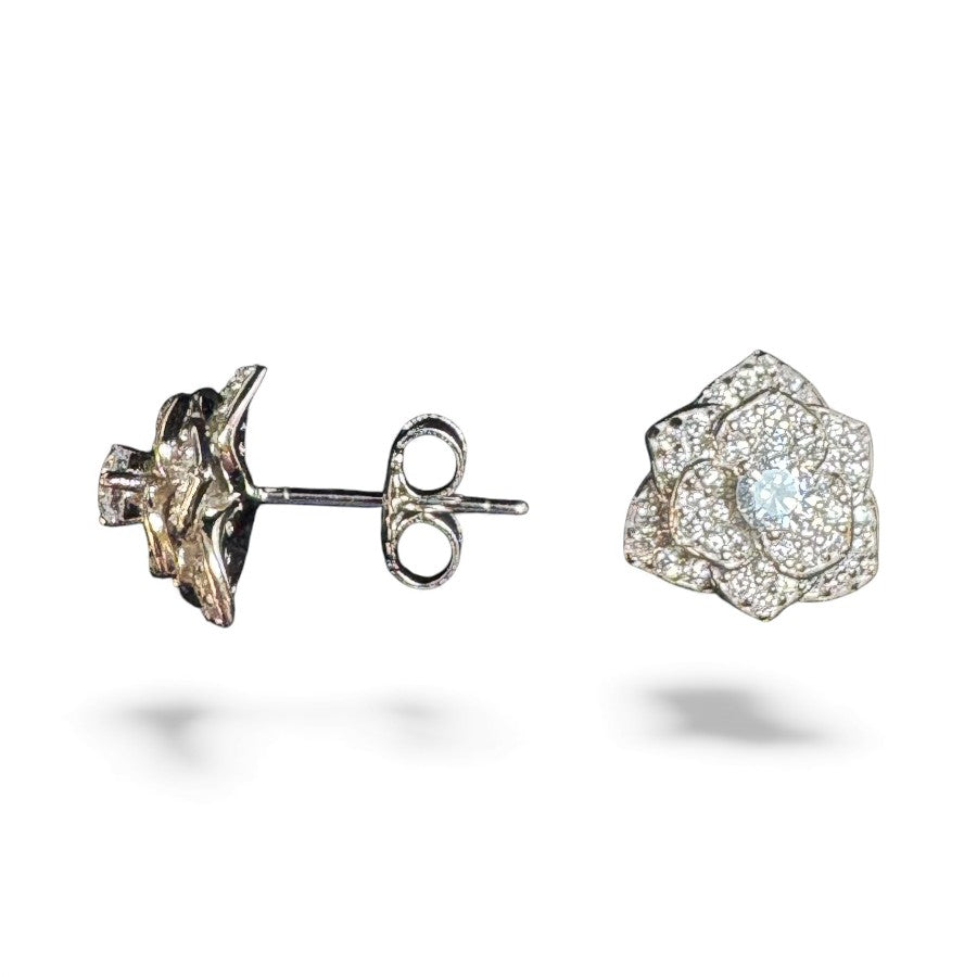 Sterling Silver Stud Earring CZ Stone ECZ6014