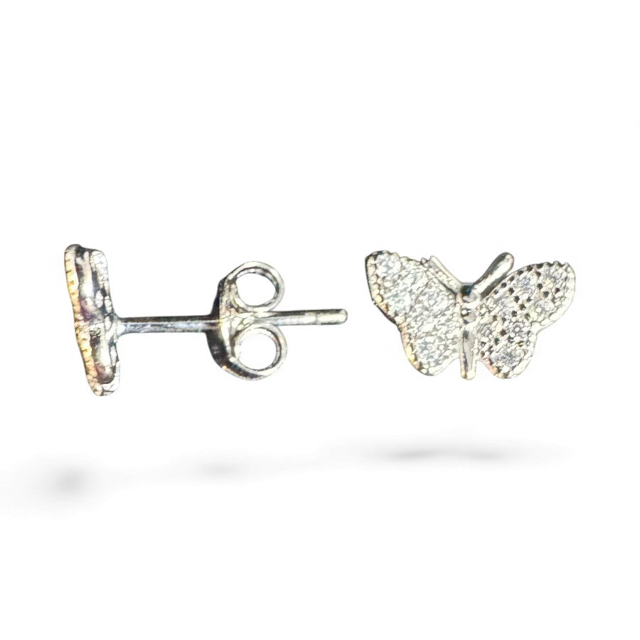 Sterling Silver Stud Earring CZ Stone ECZ6106L