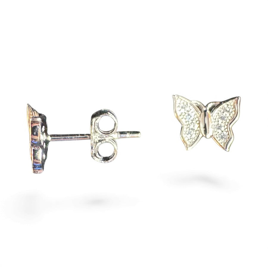 Sterling Silver Stud Earring CZ Stone ECZ6106