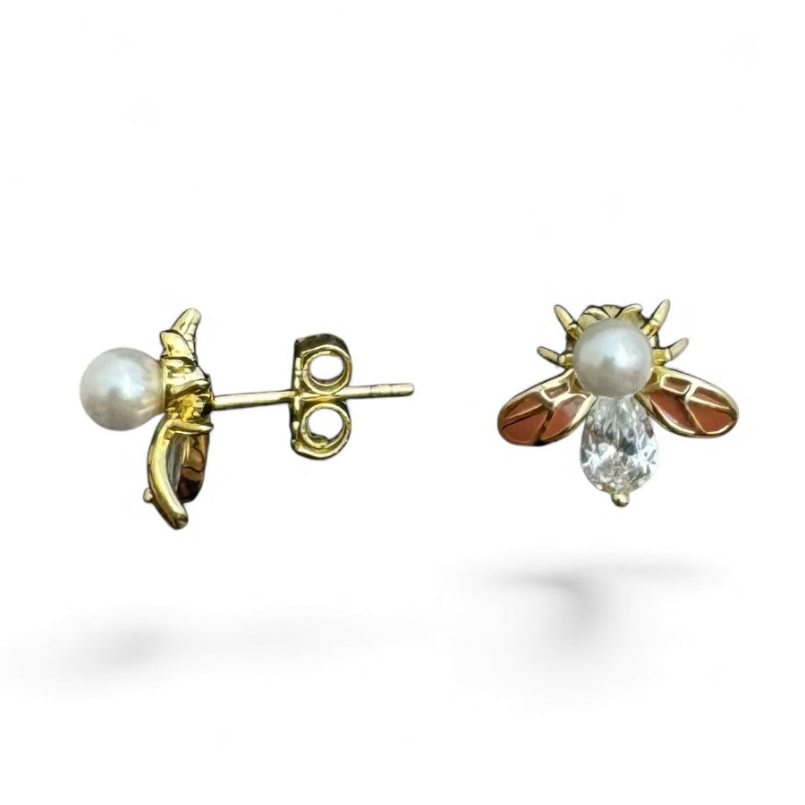 Sterling Silver Stud Earring CZ Stone ECZ6107