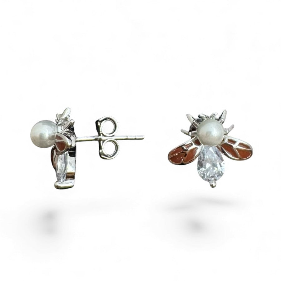 Sterling Silver Stud Earring CZ Stone ECZ6107