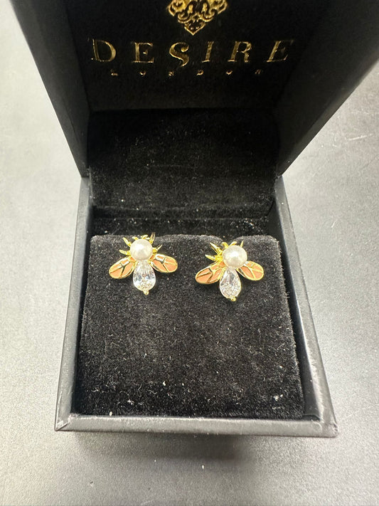 Sterling Silver Stud Earring CZ Stone ECZ6107