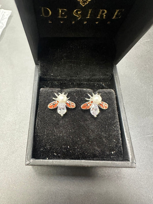 Sterling Silver Stud Earring CZ Stone ECZ6107