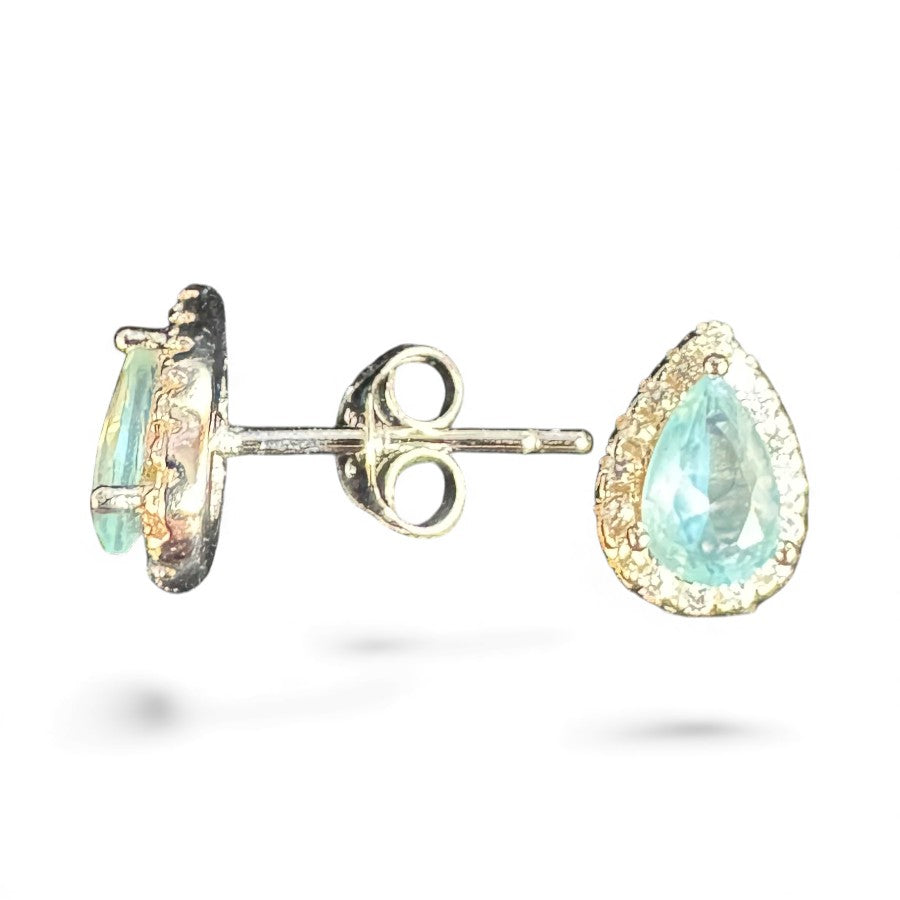 Sterling Silver Stud Earring CZ Stone ECZ6680