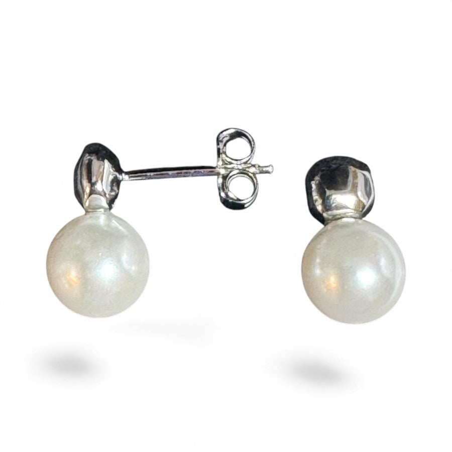 Sterling Silver Stud Pearl Earring ECZ6803