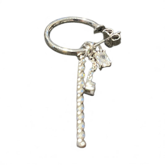 Sterling Silver Drop Earring CZ Stone ECZ8400