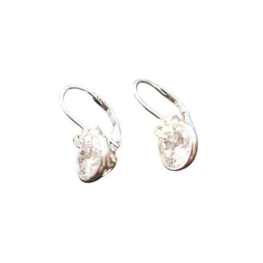 Sterling Silver Drop Earring CZ Stone ECZ8532