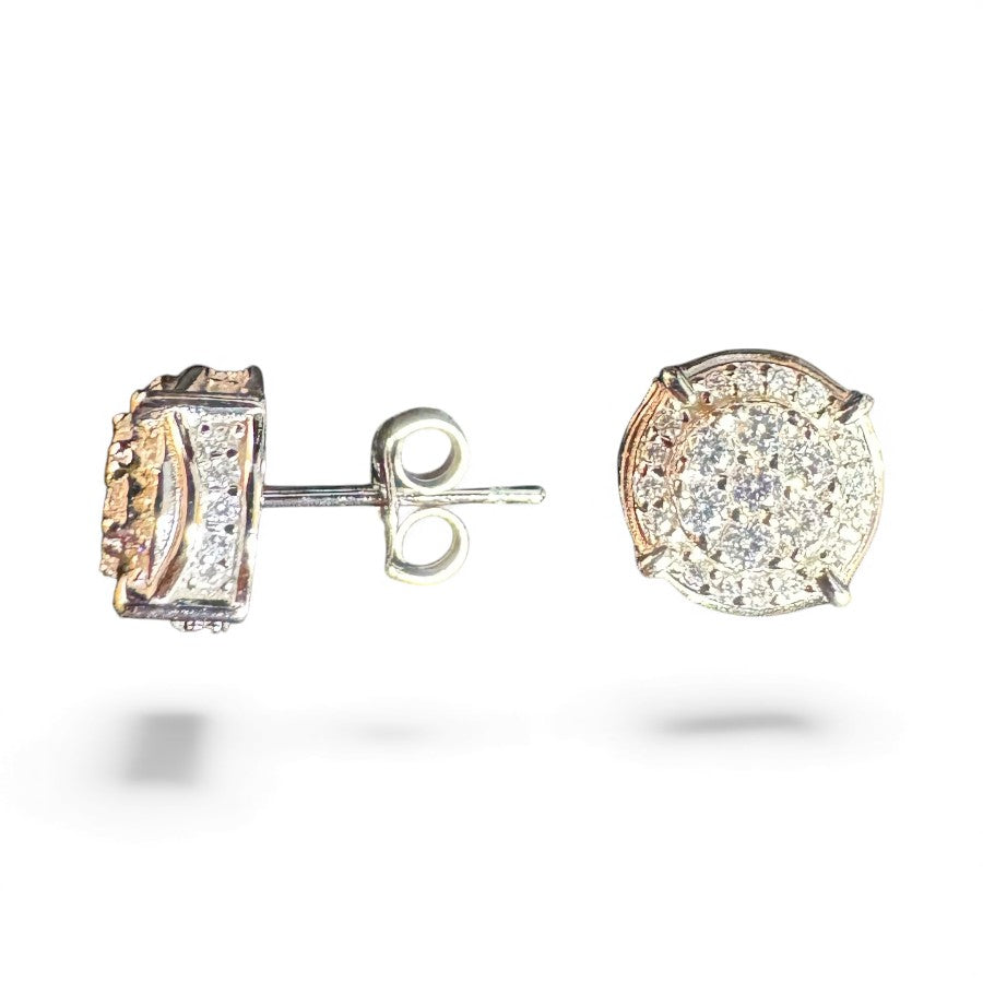 Sterling Silver Stud Earring CZ Stone ECZ9004